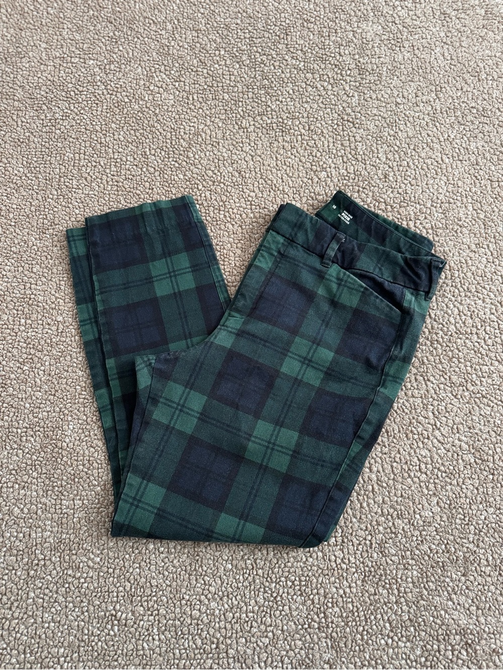 Old Navy Plaid Hi-Rise Pixie Pants